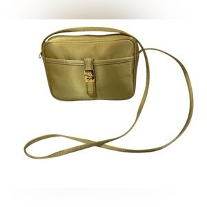 Carlos Falchi Sport Gold Metallic Nylon Crossbody